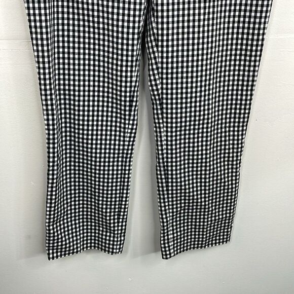 Lauren Ralph Lauren pants Black white Check Gingham print Size 10 - Picture 3 of 12